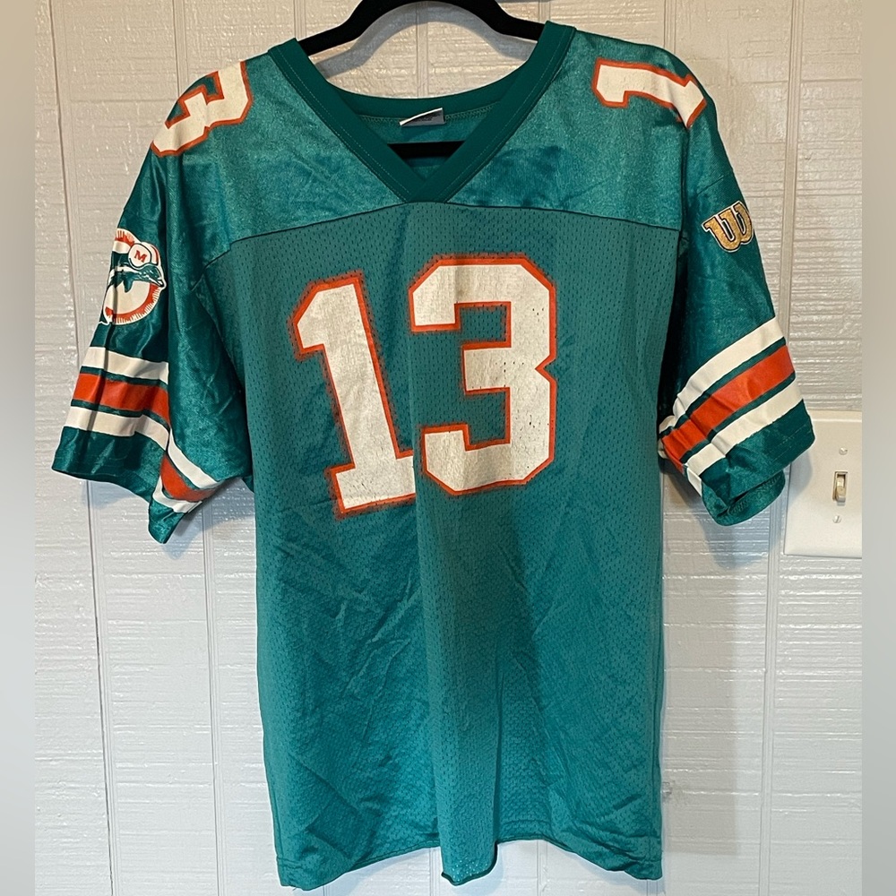 Wilson NFL Miami Dolphins Dan Marino Jersey SIZE YOUTH XL MADE IN USA Vintage